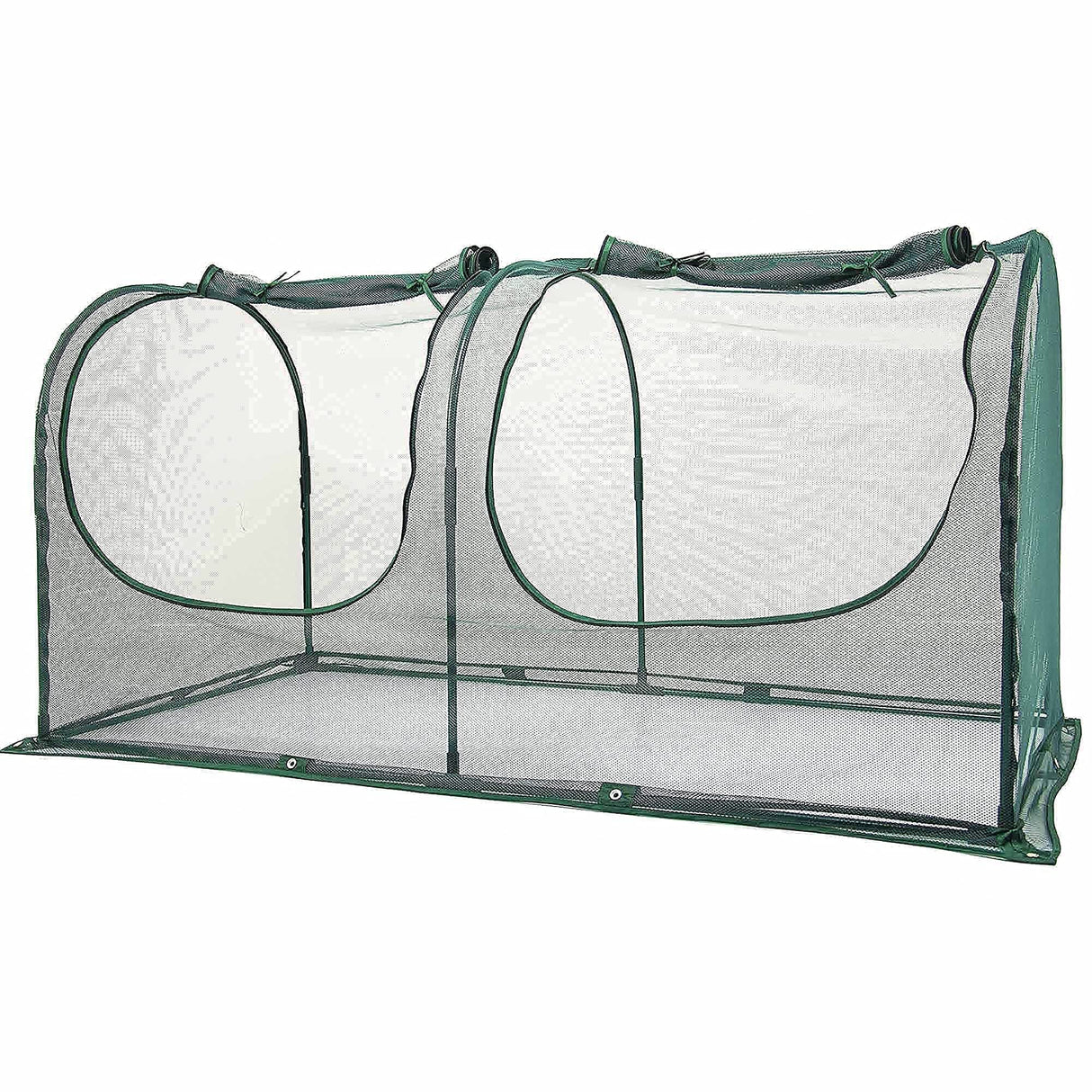 Chicken Run Hen Coop,Walk-in Poultry House,Outdoor Gardening Net,Easy-up Small Animals Enclosure for Protecting Pet and Plant with Metal Frames and 10 Stakes in Backyard and Farm