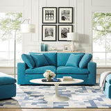 Commix Down-Filled Overstuffed Upholstered Loveseat