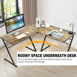 L-Shaped Desk Corner Computer Desk, Space-Saving & Multifunctional Home