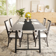 70.9" Industrial Rectangular Dining Table for 8 People