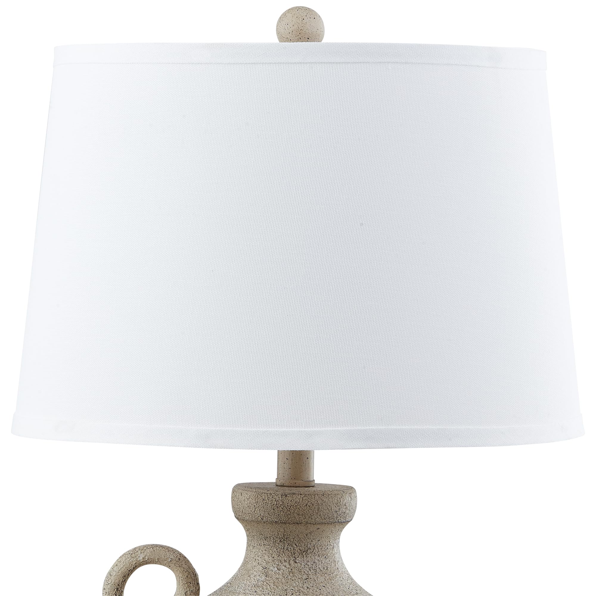 24" Rustic Table Lamp with USB Charging Port