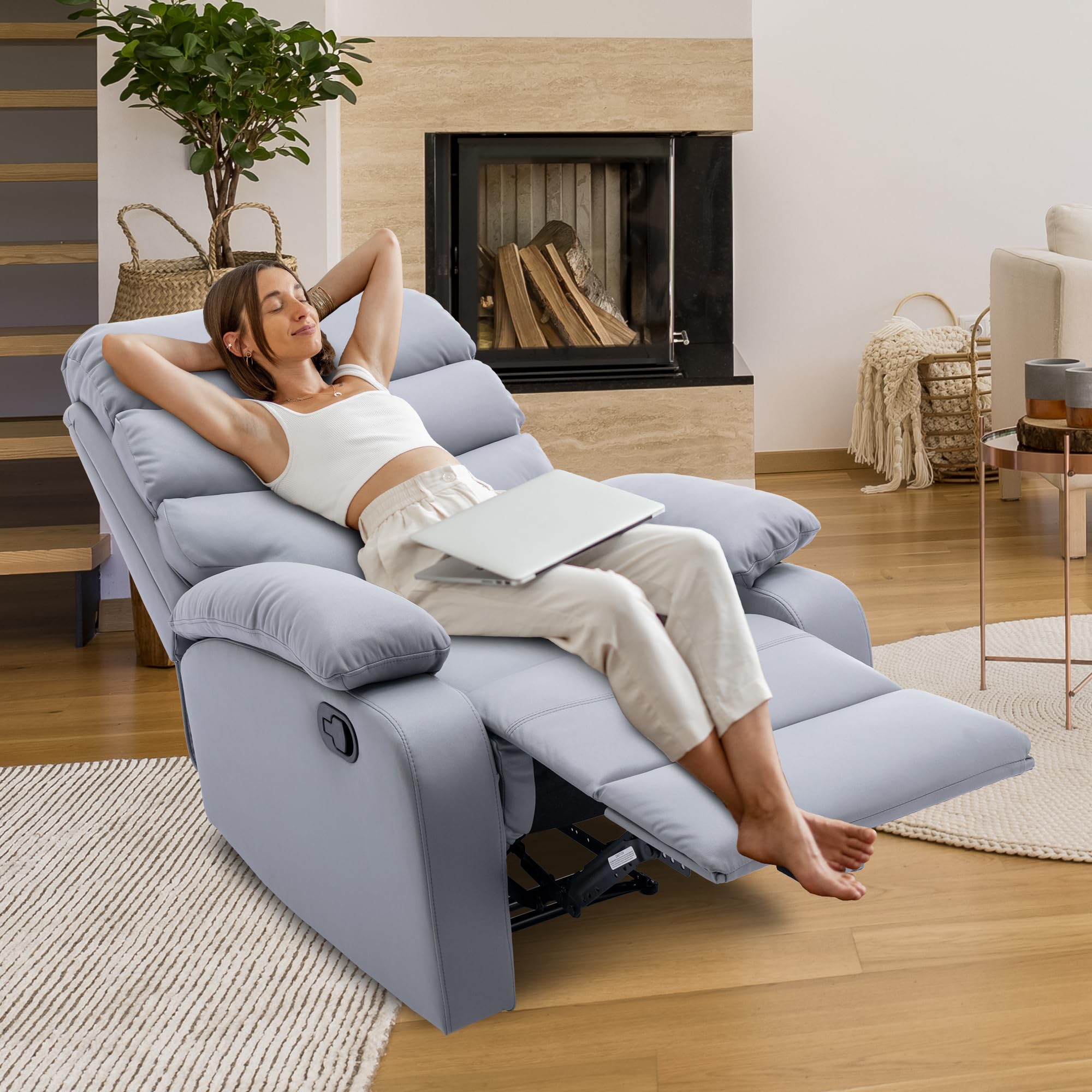SnugEase Small Recliner Chair – Wall Hugger & 150° Recline