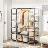 Closet Wardrobe, Portable Closet for Bedroom, Clothes Rail with Non-Woven