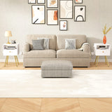 Nightstand with Charging Station, Tall End Table, Side Table