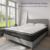 Full Mattress,8 Inch Hybrid Mattress in a Box with Gel Memory Foam