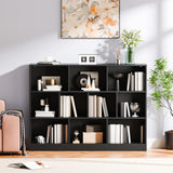 Bookshelf, 3-Tier Open Shelf Bookcase, 10 Cube Storage Organizer with Anti-Tilt Device,