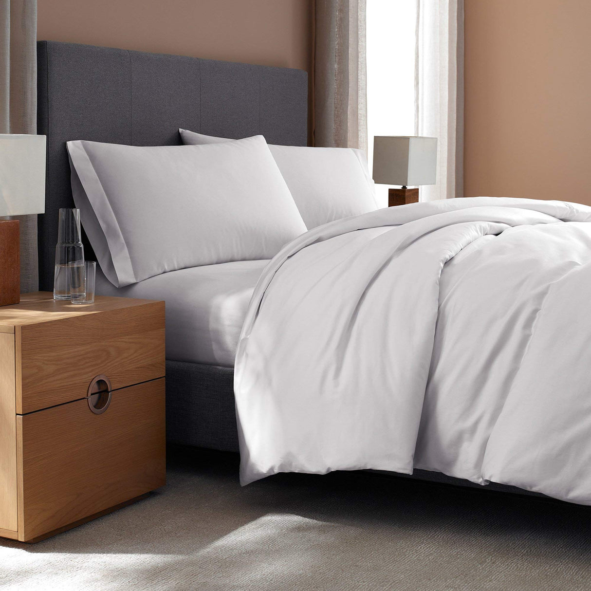 100% Cotton King Size Sheets Set - 1500 Thread Count，Luxury Egyptian Cotton Bed Sheets