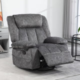 Rocker Recliner Chair for Living Room, Fabric Reclining Chair with Cushion, Rocking Chair