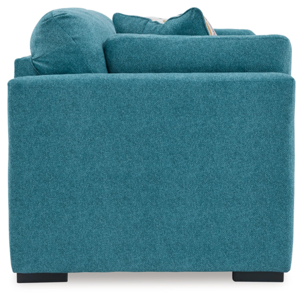 Keerwick Scandinavian Loveseat with 4 Toss Pillows, Blue