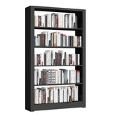 69" Tall Heavy-Duty Bookshelf, 5-Tier Metal Bookshelf with Adjustable Shelves