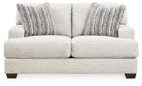 Brebryan Contemporary Loveseat for Living Room, Beige