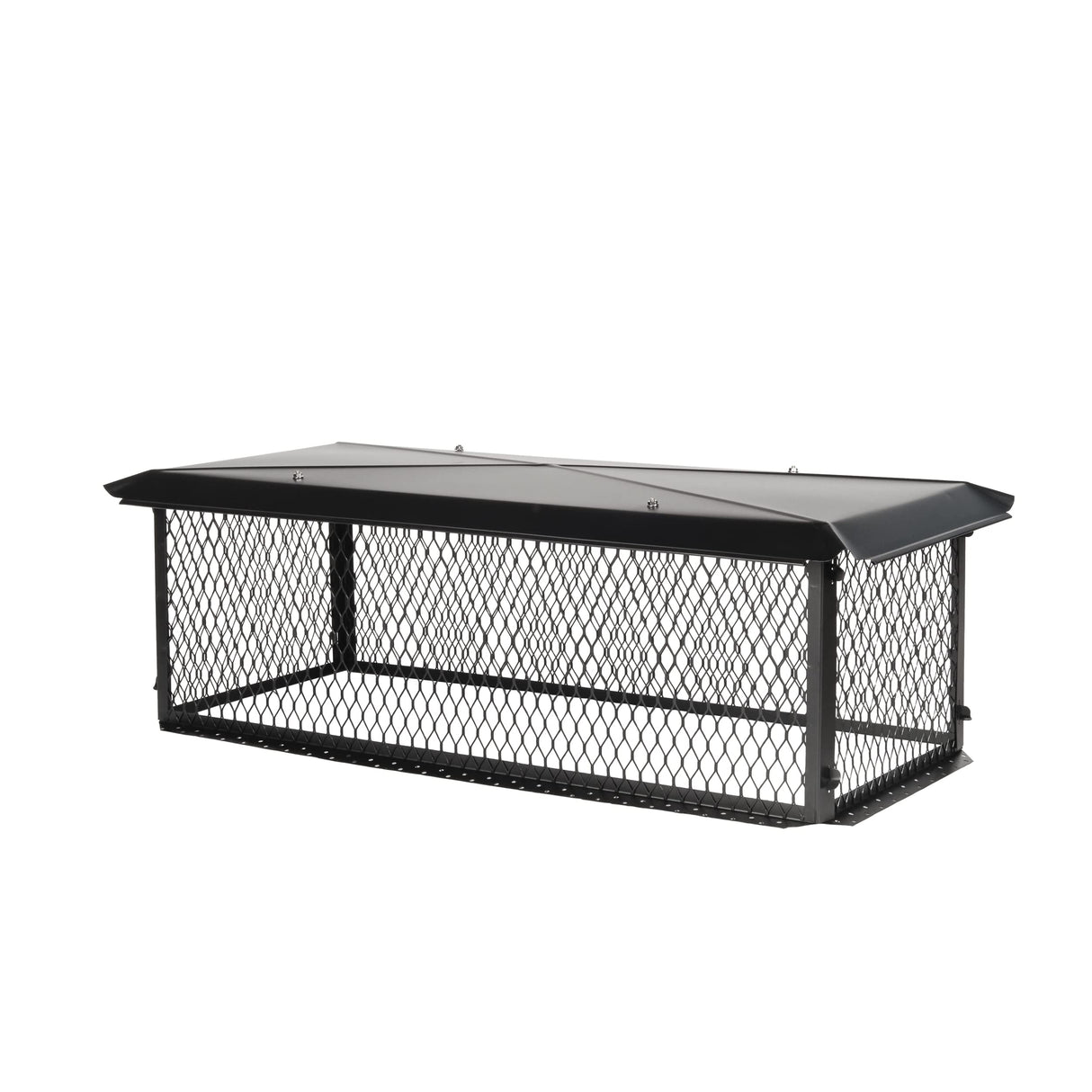 174114 Multi-Flue Chimney Cap, 17" x 41" x 14" Height, Galvanized Steel