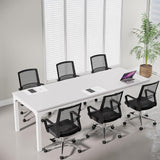 6.5 FT Conference Room Table, 78.74" W x 27.56" D Large Office Conference Table