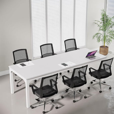 6.5 FT Conference Room Table, 78.74" W x 27.56" D Large Office Conference Table