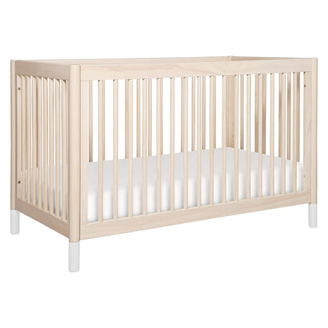 4-in-1 Convertible Crib with Toddler Bed Conversion in Washed Natural