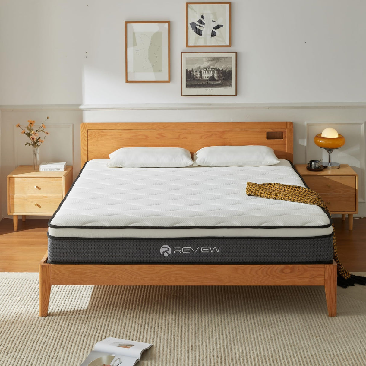 Queen Mattress, 10 Inch Queen Size Mattress in a Box,Memory Foam Hybrid Mattress