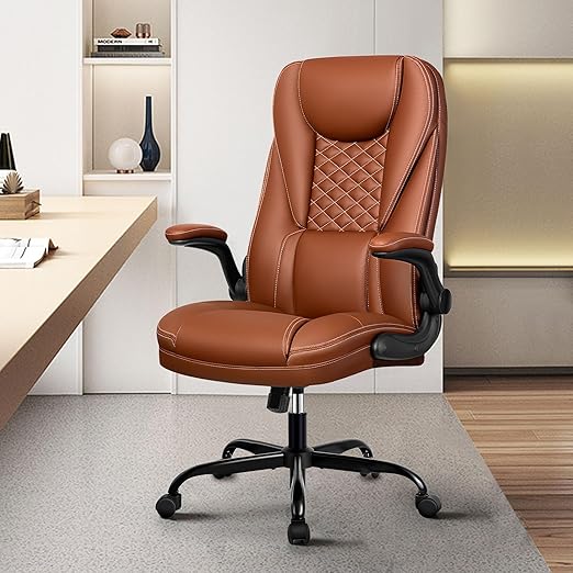 Office Chair, Big and Tall Office Chair Executive Office Chair Ergonomic Leather Chair