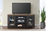 Bolton, 65" TV Stand, Black Stain and Natural