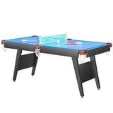 3 in 1 Billiard Table, 65.75" Multi Game Table Includes Pool Table and Table Tennis