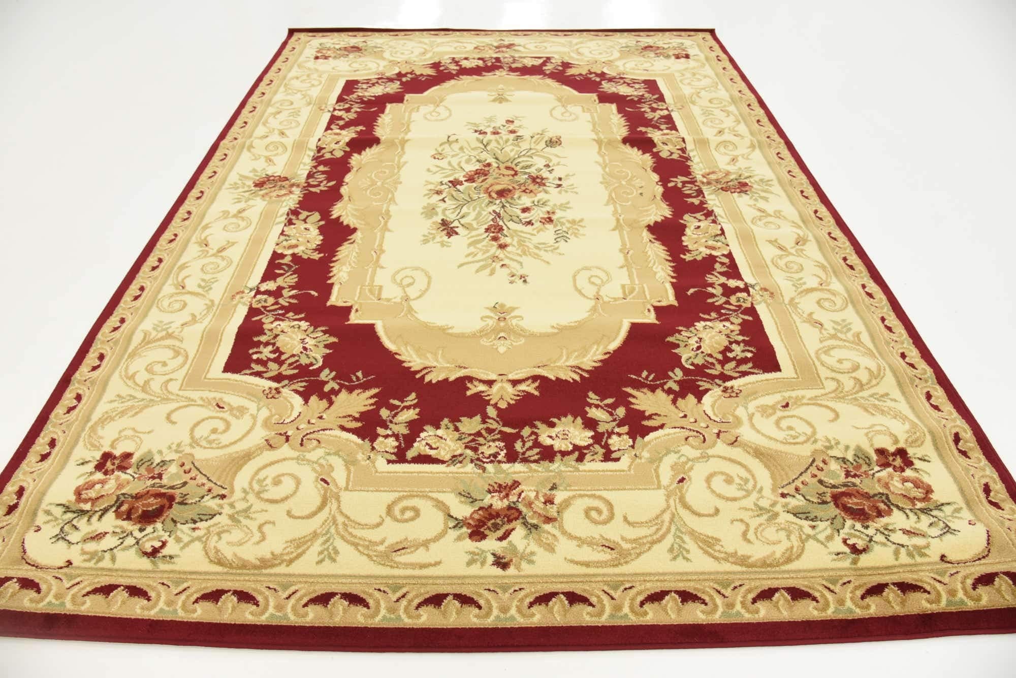Versailles Collection Traditional Classic Floral Motif Area Rug (7' 0 x 10' 0 Rectangular
