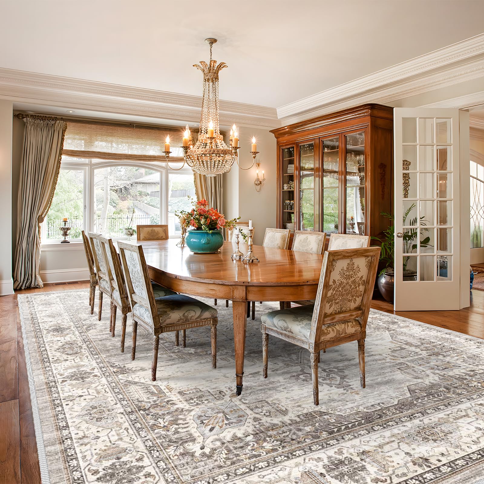 9x12 Living Room：Machine Washable Rug - Soft Carpet for Bedroom - Waterproof Stain