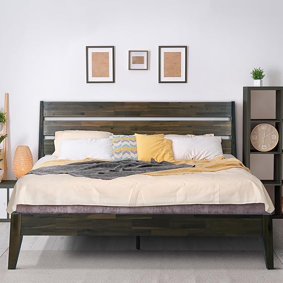 Wooden Frame with Headboard