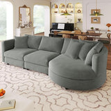 108.5" Sectional Sofa Couch, New Version L Shaped Sofa Couches
