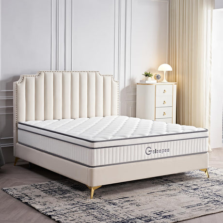 Queen Mattress, 10 Inch Queen Size Mattress in a Box, Gel Memory Foam Hybrid Mattress