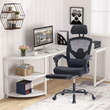 Ergonomic Office Chair with Footrest, Computer Desk Chair for Adults, High Back Mesh