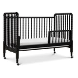 DaVinci Jenny Lind 3-in-1 Convertible Crib in Ebony, Removable Wheels, Greenguard Gold Certified