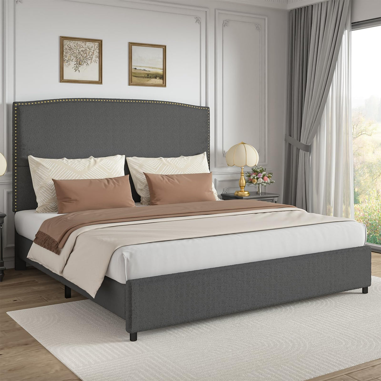 Bed Frame with Headboard