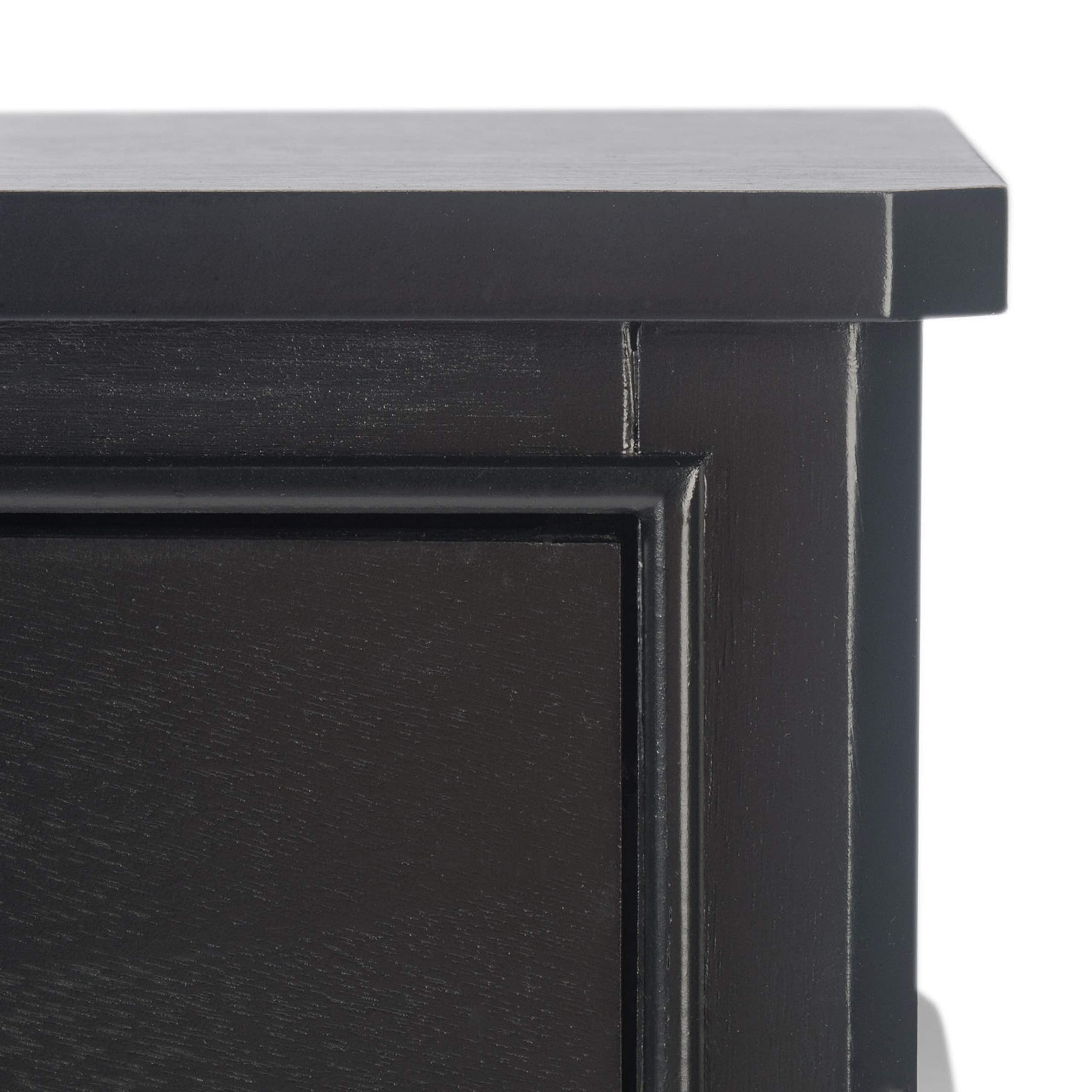 Home Collection Opal Black 2-Drawer Console Table