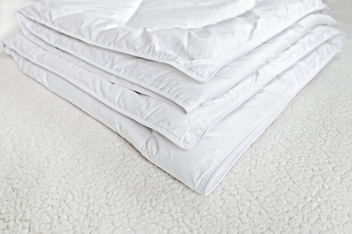 Alternative Duvet Comforter 100% Peruvian Alpaca Wool Fill - All-Season Hypoallergenic Thermal Control - All natural sustainable, King/Cal King