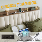 Storage Headboard and Charging Station