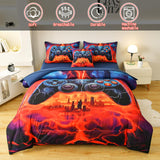 Twin Comforter Set with Sheets for Boys,6 Pcs Gamer Bedding Set