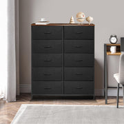 Dresser for Bedroom with 10 Drawers, Chest of Drawers, Storage Drawers Organizer Unit,