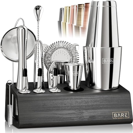 Mixology Bartender Kit Bar Set | 14-Piece Cocktail Shaker Set | Martini Barware