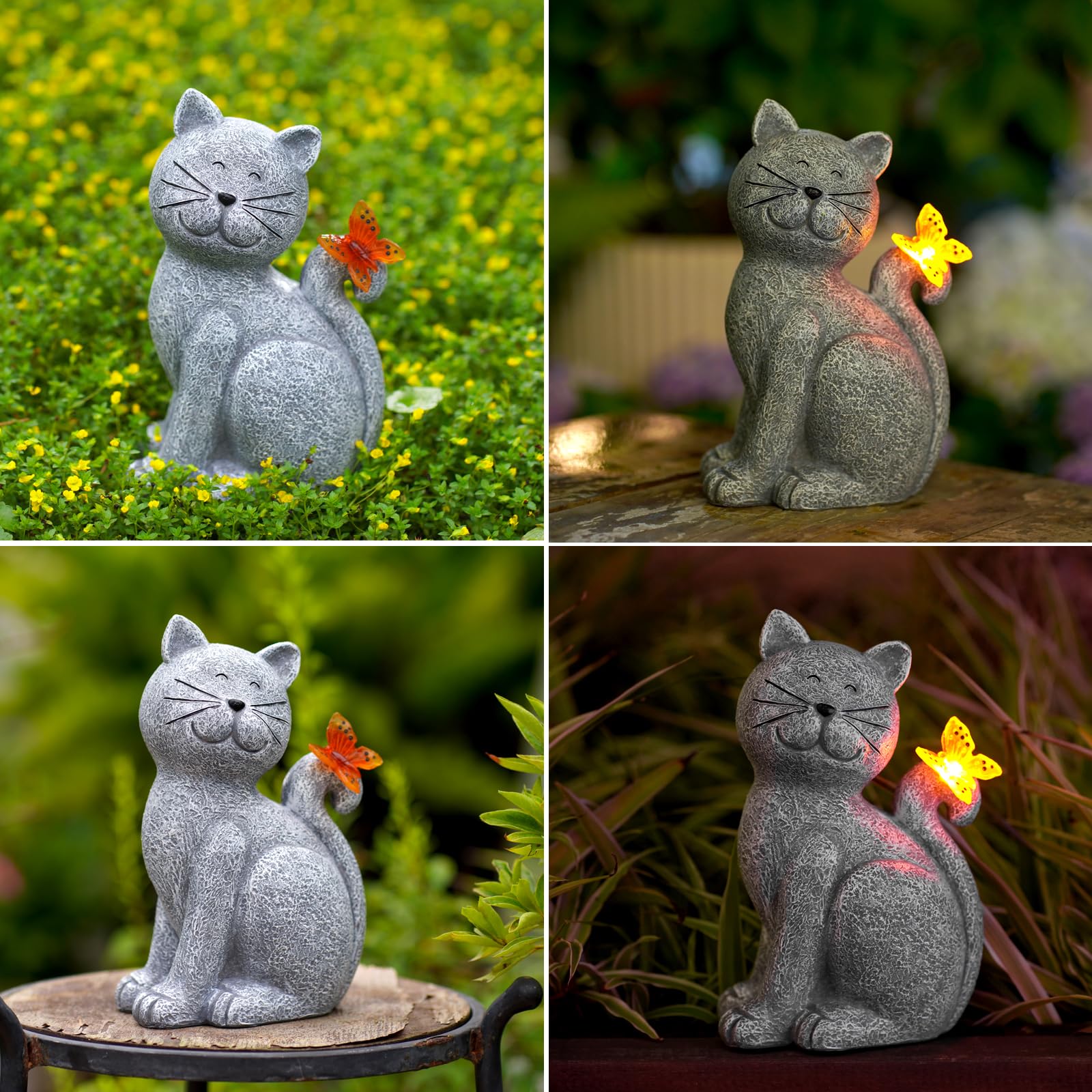 Outdoor Statues for Garden: Outside Decor with Butterfly Clearance for Yard Art Lawn