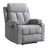 Home Manual Massage Recliner Chairs with Heat for Living Room, Overstuffed Breathable