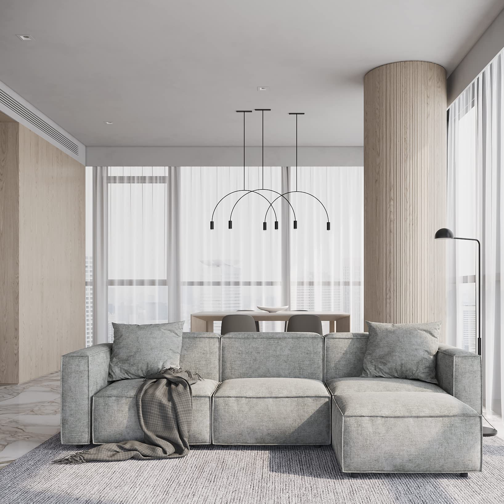 Luxury Modular Sectional Living Room Sofa Set
