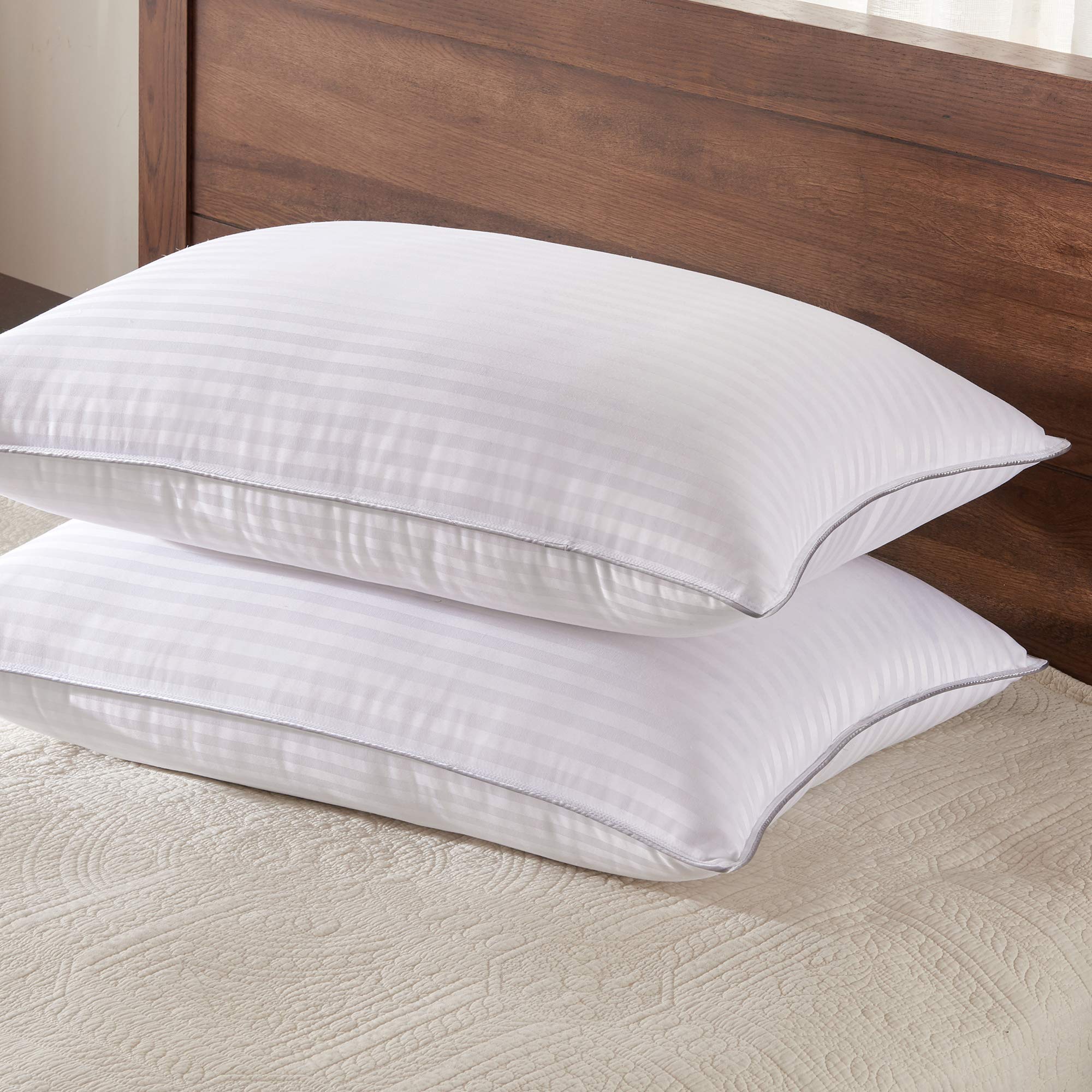 Size Bed Pillow - 2 Pack Hotel Collection Super Soft Down Alternative Pillow