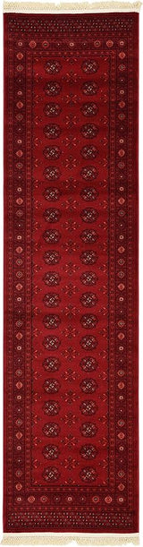 Tekke Collection Over-Dyed Saturated Traditional Torkaman Area Rug, 4 ft x 6 ft,