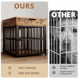 Dog Crate Furniture for Small Dogs with Charging Station