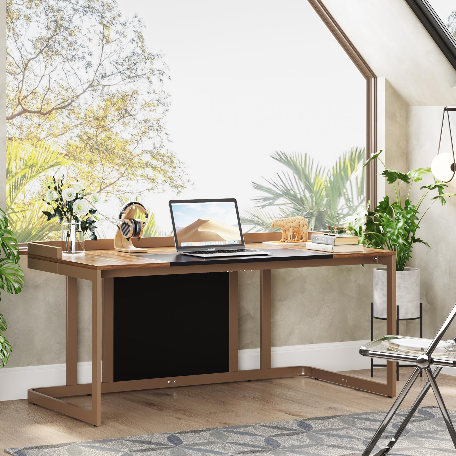 63 x 31.5 inch Large Office Desk Computer Table Study Writing Desk Workstation