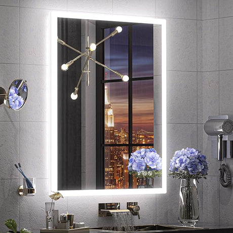 36 x 36 Inch Smart LED Mirror for Bathroom with Lights Acrylic Sensor Mirror Frontlit