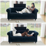 3 Seater Sofa Couch,Comfortable Upholstered Couch,81" Chesterfield Sofa with Tufted