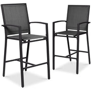 Outdoor Bar Stools Set of 2, Bar Height, Patio Furniture