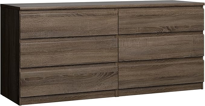 Scottsdale 6 Drawer Double Dresser, Truffle