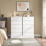 6 Drawer Dresser for Bedroom - White Tall Dresser & Chest of Drawers