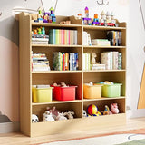 5 Tier Kids Bookshelf, 10 Cubby Toy Storage Cabinet, Tollder Bookcase for Bedroom